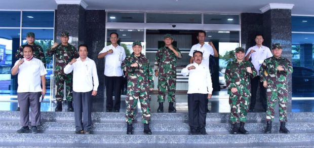 Jenderal Gamal Haryo Putro ke Bengkalis Tinjau Lokasi Pembangunan Markas Rayon Militer