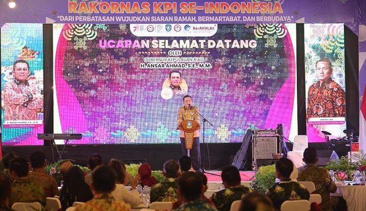 Buka Rakornas KPI Tahun 2023, Gubernur Ansar Ahmad Sebut Penetapan Kepri sebagai Tuan Rumah Sebuah Keberkahan