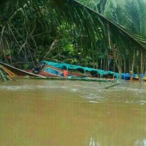 Speedboat Tobindo Express Tabrak Kayu di Perairan Kuala Patahparang Inhil, 80 Penumpang Tenggelam