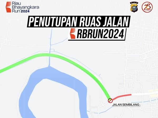 Kepolisian di Pekanbaru Lakukan Rekayasa Lalu lintas Sehubungan Adanya <i>Event</i> Riau Bhayangkara Run
