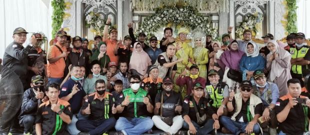 Resepsi Pernikahan Anak Ketua RAPI Bengkalis Jadi Ajang Silaturahmi <i>Briker</i> dari Berbagai Daerah di Riau