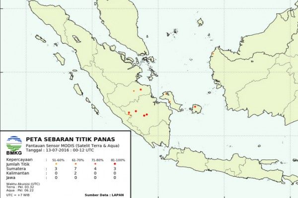 BMKG: Titik Panas di Riau Tak Terpantau Satelit