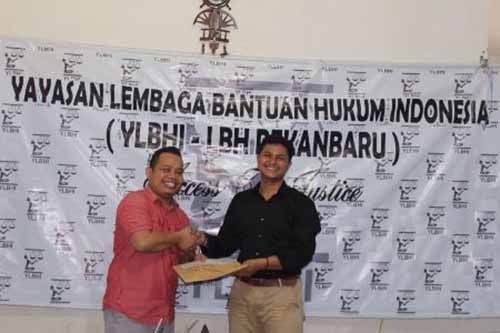 Aditya B Santoso Terpilih Jadi Direktur LBH Pekanbaru