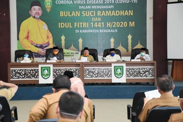 Plh Bupati Bengkalis dan MUI Rapat Bahas Ramadan dan Idul Fitri