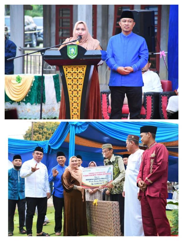 Safari Ramadan ke Masjid Al-Ilham, Bupati Bengkalis Bagikan Santunan di Kecamatan Bathinsolapan