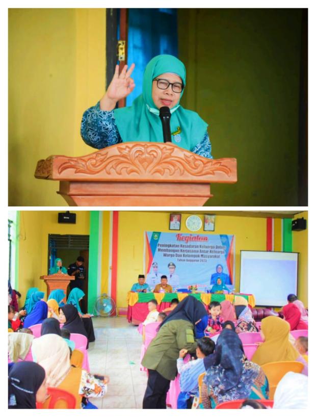 TP PKK Kabupaten Bengkalis Gelar Penyuluhan Peningkatan Kesadaran Kerja Sama Keluarga dan Kelompok Masyarakat