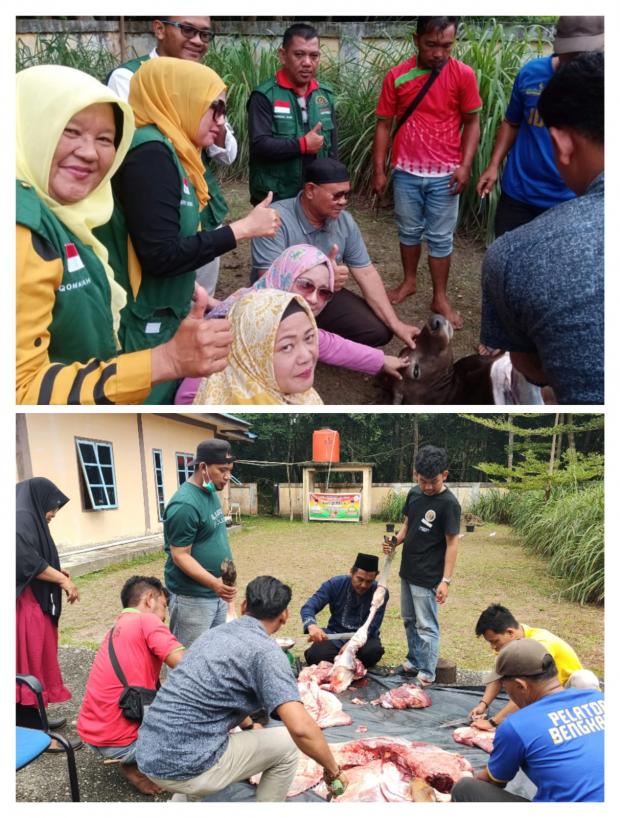 Cerita DMDI Riau Hadir Penyembelihan Hewan Kurban di Rumah Mualaf di Desa Jangkang Bengkalis