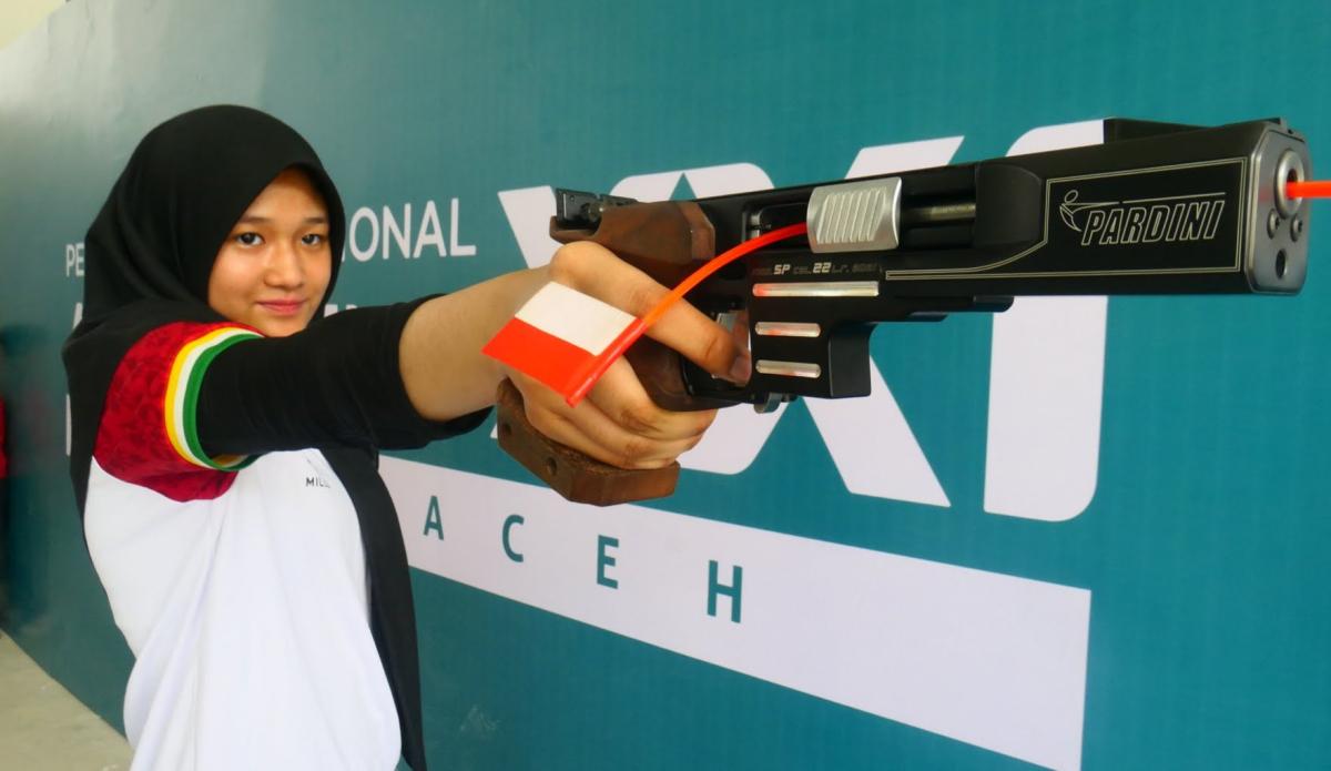 <b>Lagi !! Atlet Menembak Riau Kembali Raih Medali Emas PON XXI Aceh-Sumut 2024, Kali Ini Dipersembahkan Gadis Berstatus Pelajar SMA</b>
