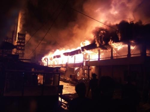 Hari Pertama Idul Fitri, 127 Jiwa Warga Kotabaru Inhil Kehilangan Tempat Tinggal karena Kebakaran