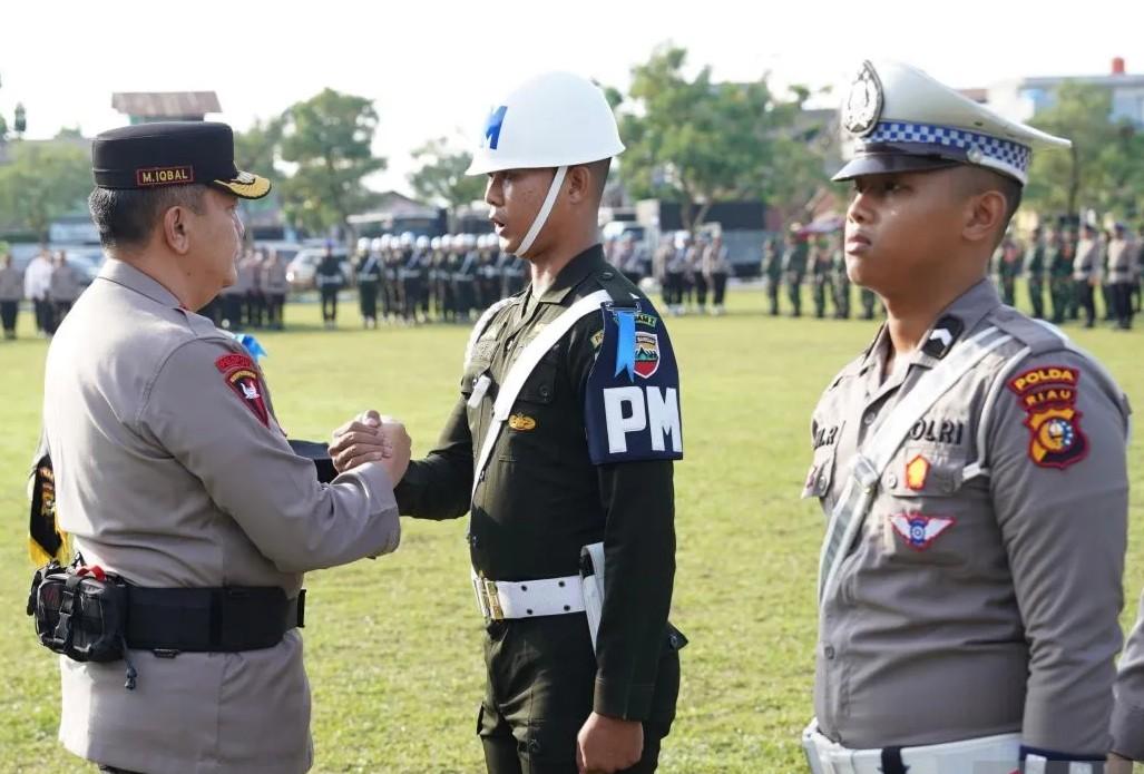 <b>Operasi Patuh Lancang Kuning 2024, Polda Riau Libatkan 970 Personel Gabungan</b>