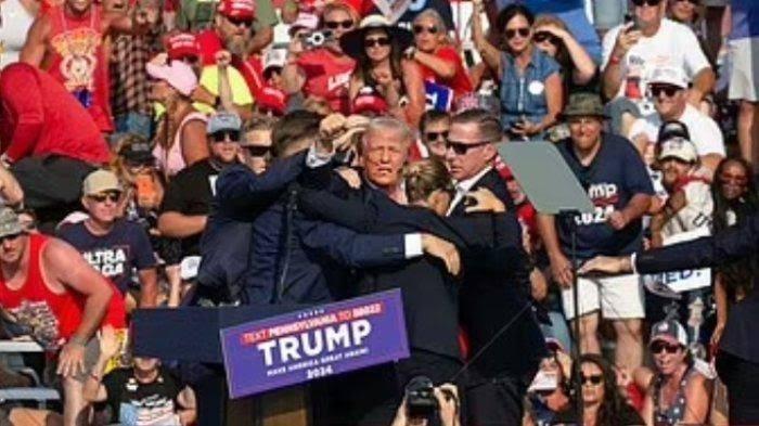 Mantan Presiden AS Donald Trump Ditembak saat Kampanye, Identifikasi FBI: Pelakunya Berusia 20 Tahun