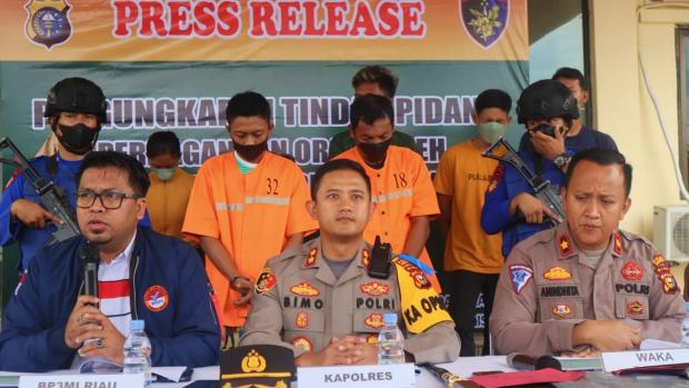 8 Warga Lampung Selamat dari <i>Human Trafficking</i>, 2 Pelaku Diamankan Polres Bengkalis