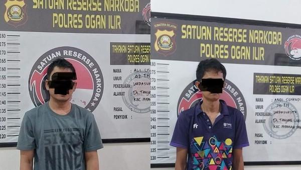 <b>2 Pria di Ogan Ilir Sumsel Ditangkap saat Hendak Transaksi Sabu di Sebuah Pondok, Dikendalikan Napi Lapas Riau</b>