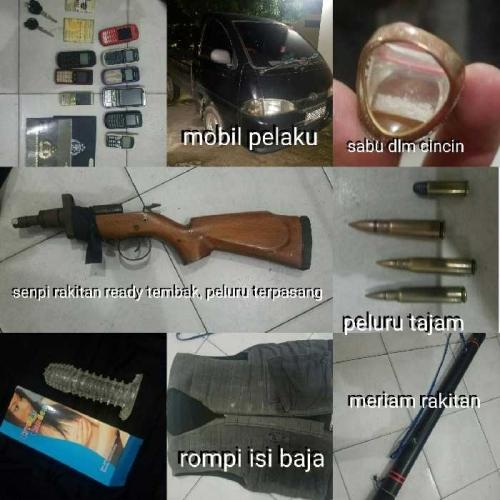 Pria Berompi Baja Bersenjata Api Peluru Tajam dan Meriam Karbit Ditangkap Polisi di Pekanbaru, Alasannya untuk Jaga Diri