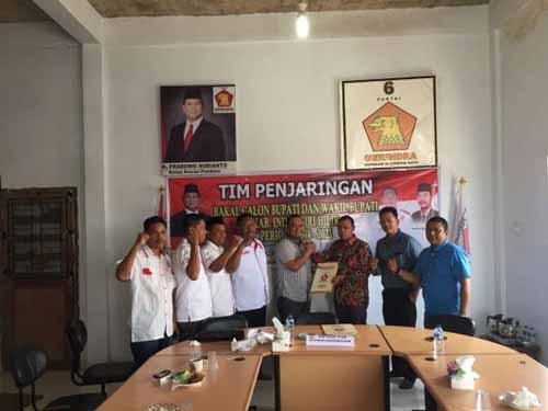 Ketua Kosgoro Dampingi Julak Aqil Kembalikan Formulir ke Partai Gerindra, Ada Apa dengan Golkar Inhil?