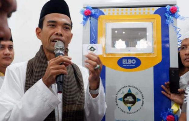 Pertama di Riau, Ustaz Abdul Somad Resmikan ATM Beras untuk Fakir Miskin