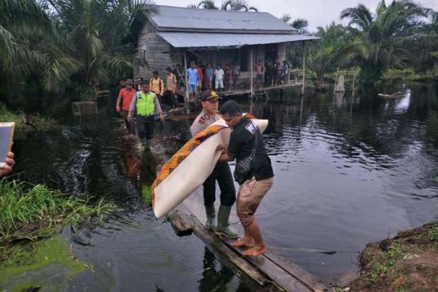 Bocah 7 Tahun di Rokan Hulu Tewas Diterkam Buaya Saat Sedang Mandi di Depan Rumahnya yang Dilanda Banjir
