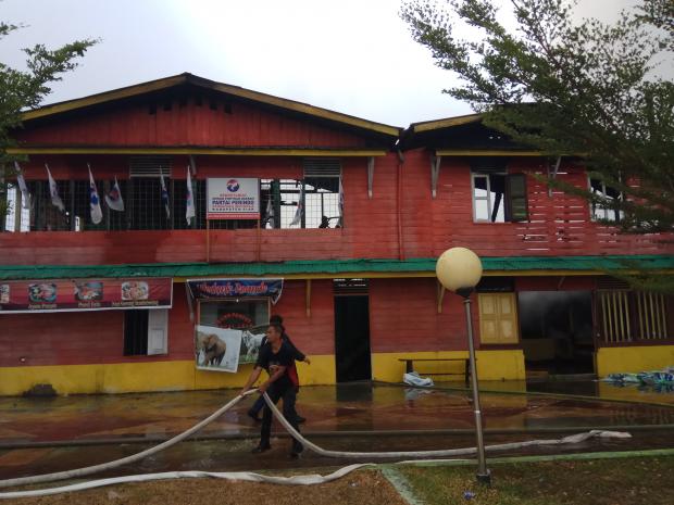 Selain Ruko dan Rumah Warga, Kantor Sekretariat DPD Partai Perindo Siak Juga Ikut Terbakar