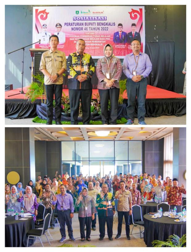 BKPP Sosialisasikan Perbup Tugas Belajar kepada Para ASN Bengkalis, Bupati: Wajib Dipahami agar tak Salah Melangkah