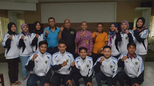 12 Atlet Mahasiswa Universitas Lancang Kuning Berlaga di Pomnas Makassar, yang Dapat Medali Diberi Bonus Beasiswa Penuh