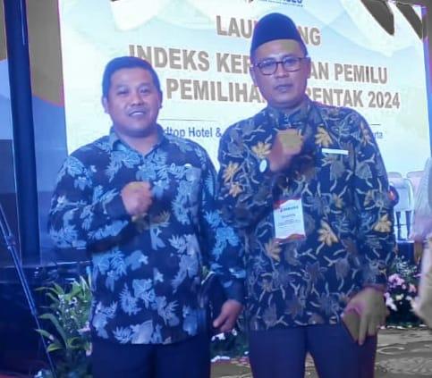 Utusan Bawaslu Bengkalis Hadiri Langsung Launching IKP dan Pemilihan Serentak 2024 di Jakarta