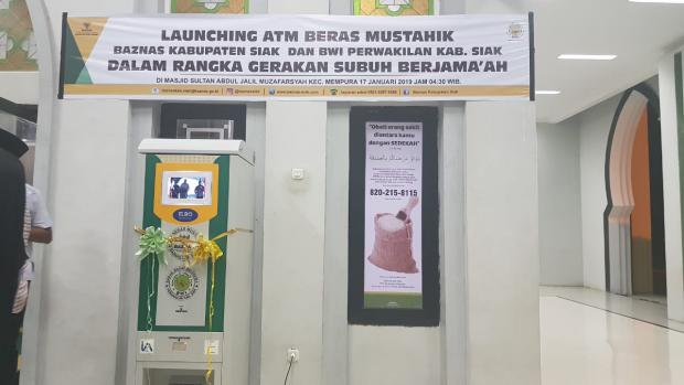Selang Beberapa Bulan, Sudah Dua Unit Mesin ATM Beras Terpasang di Kabupaten Siak