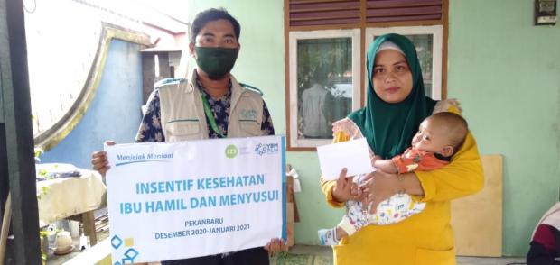 YBM PLN P3BS-IZI Riau Berikan Insentif Kesehatan kepada Ibu Hamil dan Menyusui di Pekanbaru