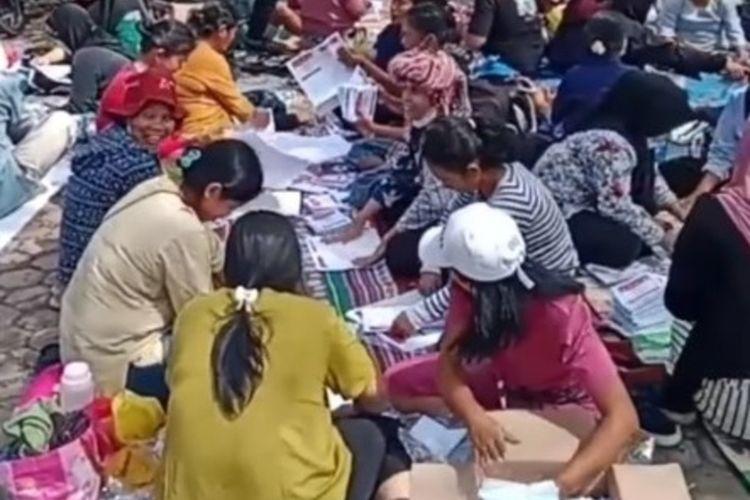 Seorang Caleg di Simalungun Sumut Didapati Ikut Menyortir dan Melipat Surat Suara Pemilu 2024