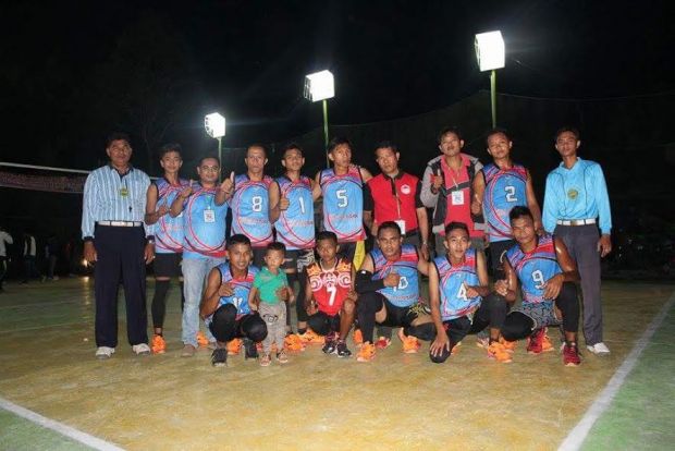 Tim Desa Marsawa Kuansing Juara I Turnamen Bola Voli Karang Taruna