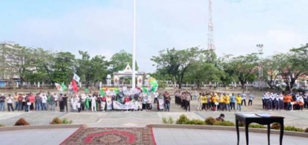 Deklarasi Kampanye Damai Pilkada Indragiri Hilir Sepi Massa