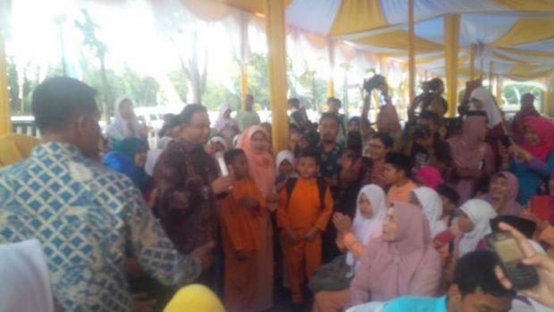 Menteri Anies Baswedan Berharap Suatu Hari Nanti Anak Riau Bisa Menulis sampai Level Internasional
