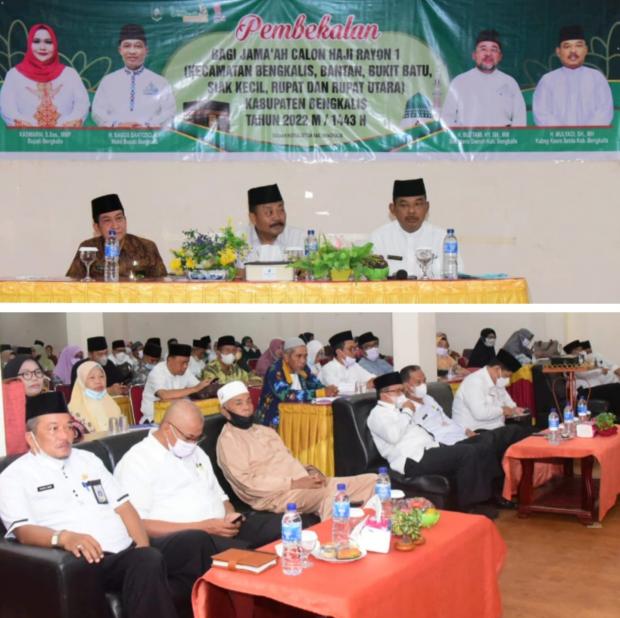 Beri Sambutan di Acara Pembekalan, Bupati Harapkan 132 JCH Rayon Bengkalis Pahami Pelaksanaan Ibadah Haji secara Benar