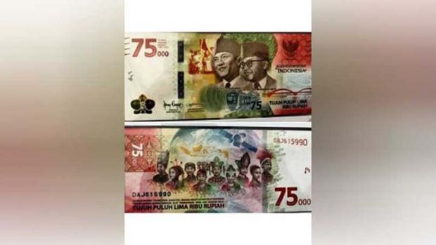 Disebut-sebut Mirip Dolar AS, BI Berencana Keluarkan Uang Khusus HUT ke-75 RI Pecahan Rp 75.000