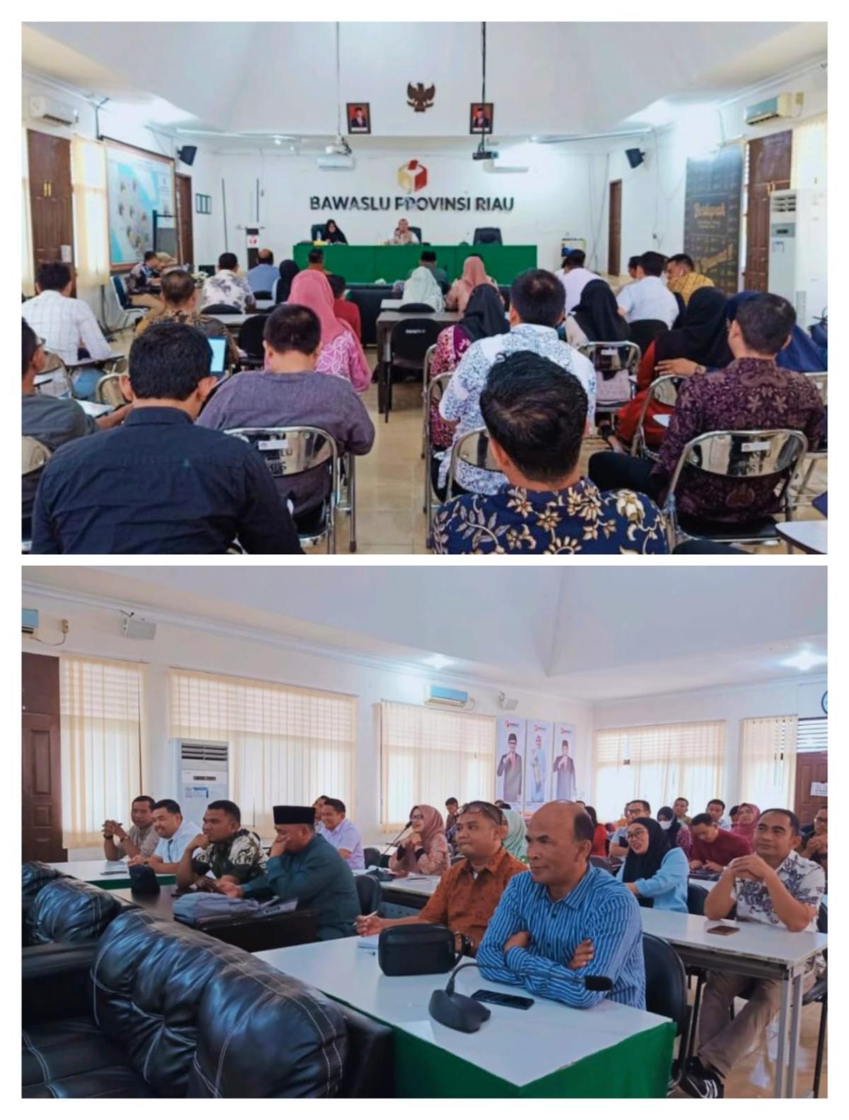 Kelola Giat Kehumasan, Bawaslu Riau Gelar Rakor Penyusunan Laporan Akhir Tahun 2023