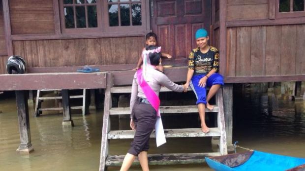 Dikepung Banjir, Aktivitas Warga Empat Desa di Siak Hulu Lumpuh Total