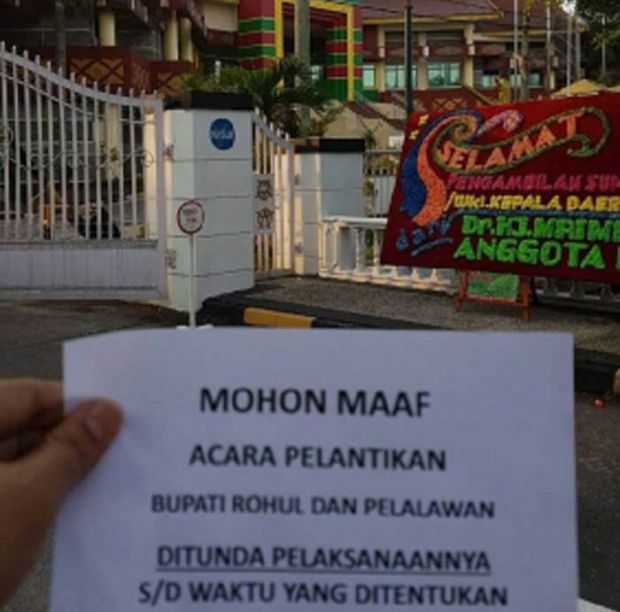 Pemprov Riau Minta Maaf atas Pembatalan Pelantikan Bupati Pelalawan dan Rokan Hulu