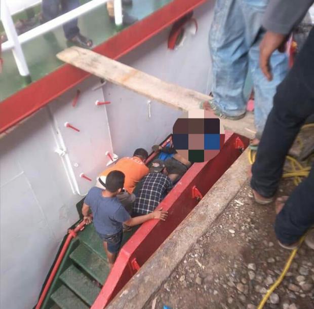 Naas! Empat ABK Tewas Terjebak Saat Bersihkan Bunker Kapal Pengangkut Pasir di Pelabuhan Tanjungbuton Siak