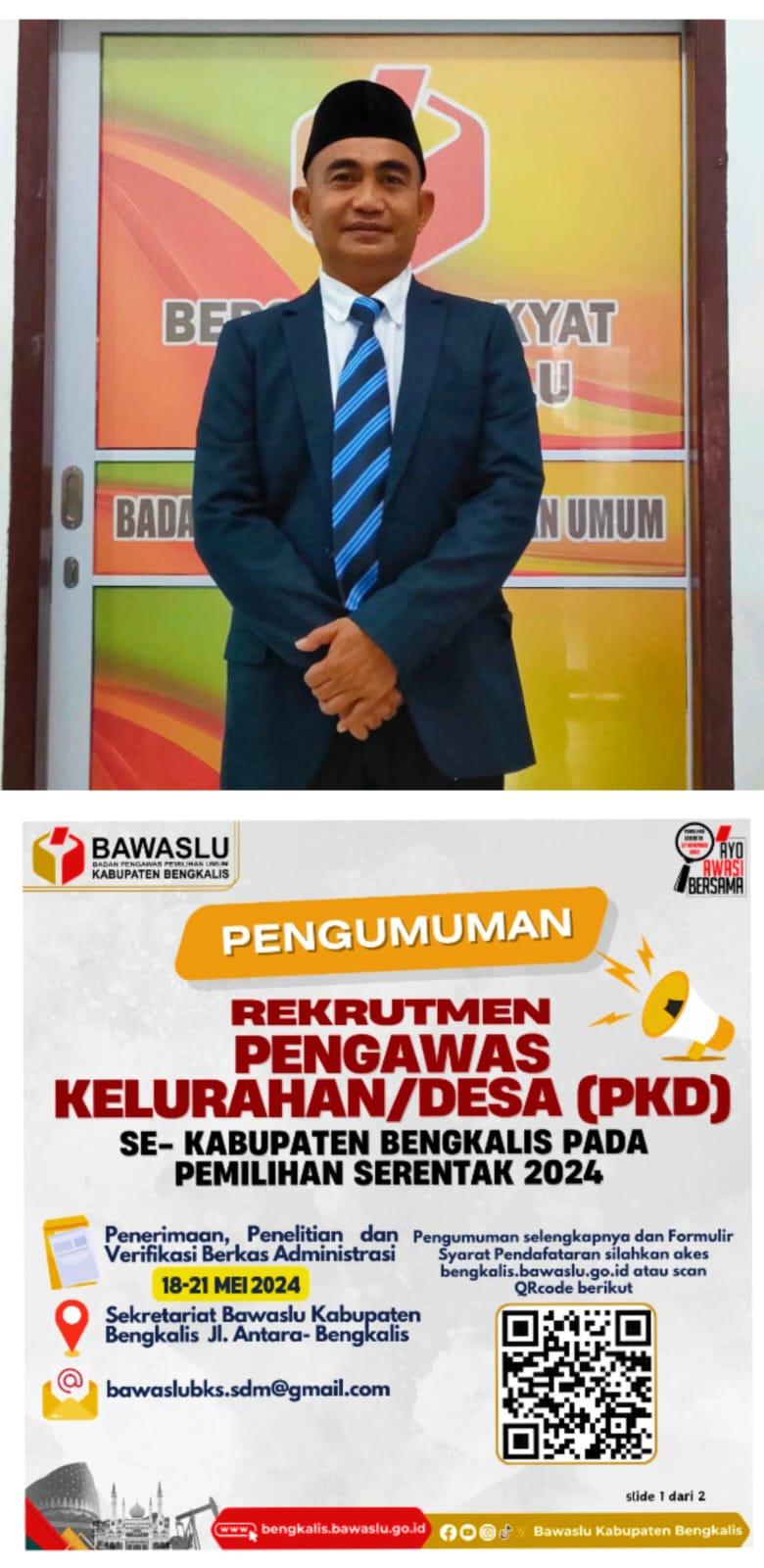 Butuh 155 Pengawas Kelurahan/Desa, Bawaslu Bengkalis Buka Pendaftaran untuk Pilkada 2024
