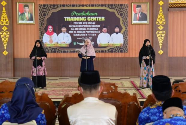 Bupati Kasmarni Semangati Anak-Anak yang Ikut TC MTQ Utusan Kabupaten Bengkalis