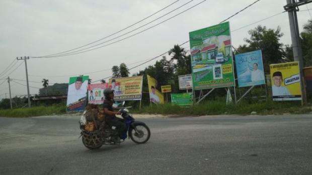 Pasang Baliho Bacalon Gubernur Riau di Tempat Ini Harus Bayar, kalau Tidak...