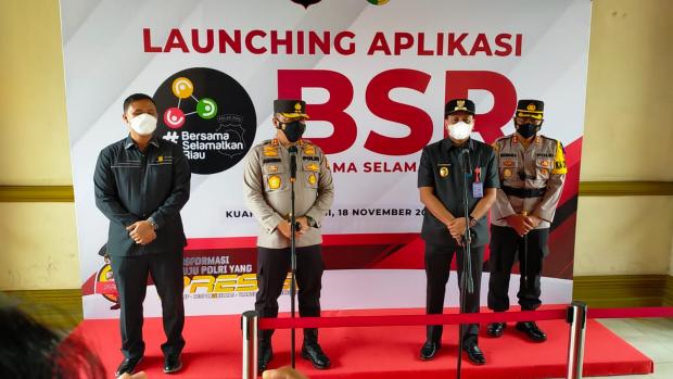 Cegah Penyebaran Virus Corona, Pemkab Kuantan Singingi Apresiasi Peluncuran Aplikasi BSR yang Digagas Kapolda Riau