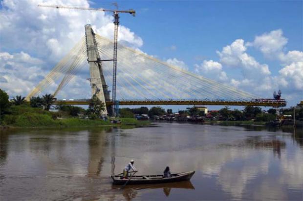 Rampung, Jembatan Siak IV yang Hubungkan Senapelan dan Rumbai Belum Miliki Nama