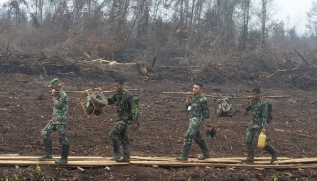 Begini Kronologi Hilangnya Anggota TNI Saat Padamkan Kebakaran Lahan di Riau