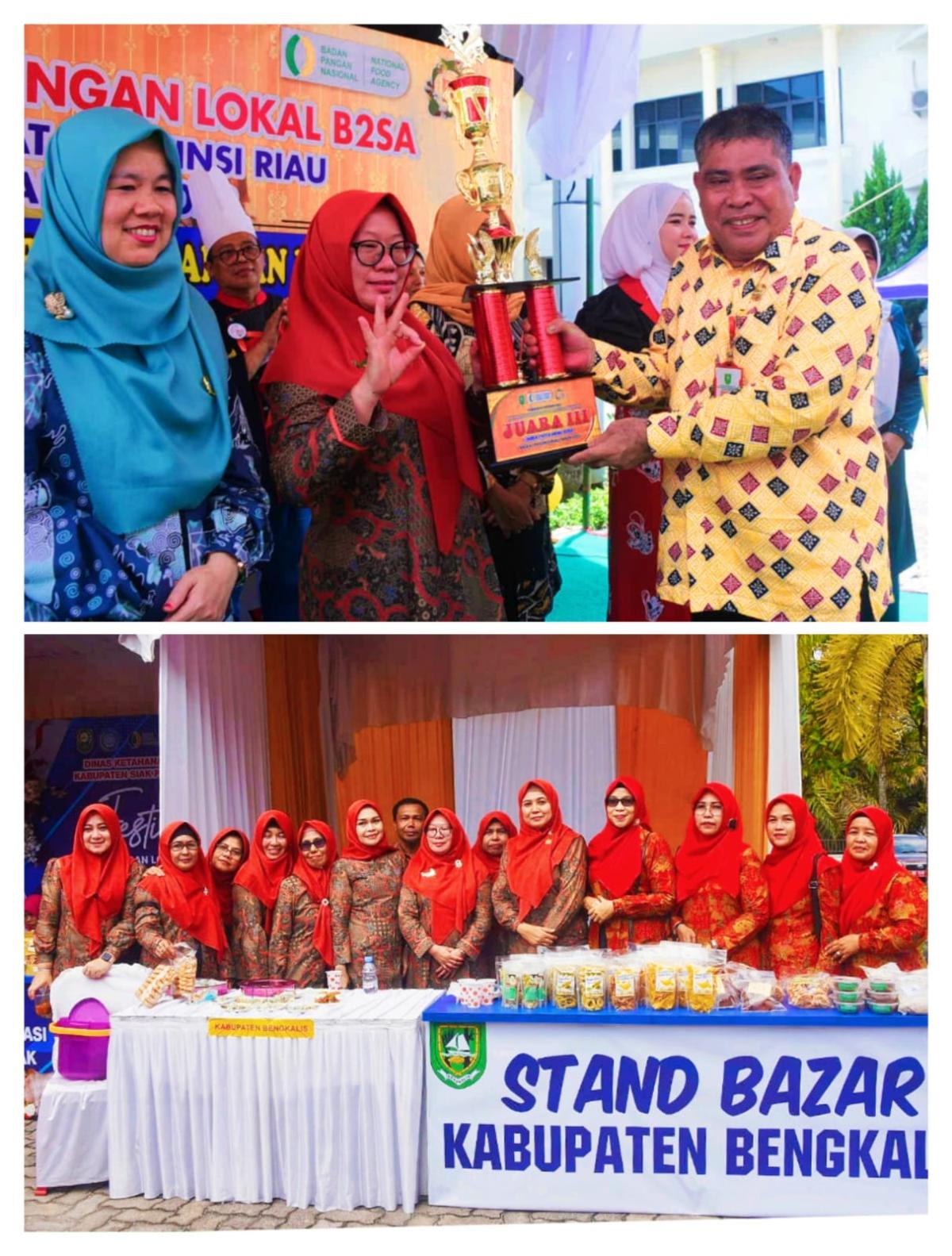 Bengkalis Raih Juara III Festival Pangan Lokal B2SA Tingkat Provinsi Riau Tahun 2023