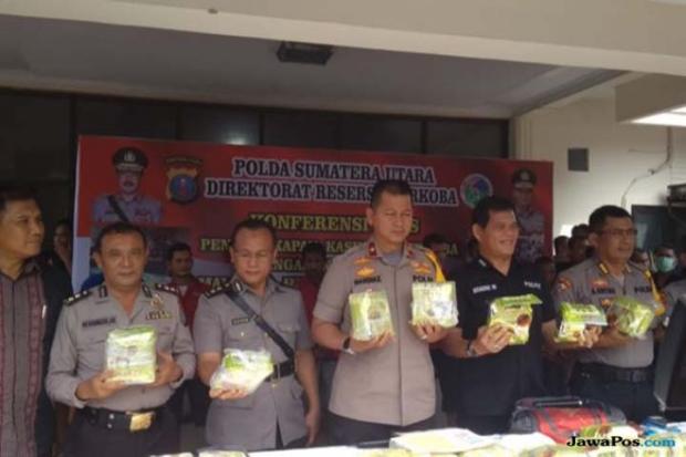 Polda Sumut Bongkar Jaringan Narkoba Malaysia dan Sita 41,5 Kg Sabu, Kaki Tangan Bandar Ada Warga Pekanbaru