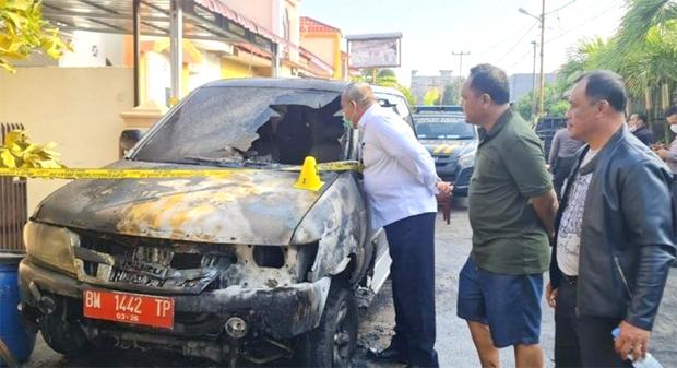 Mobil Kepala Pengamanan LP Pekanbaru Dibakar, Kakanwil Minta Jajarannya Jangan Takut, Blok Narkoba Jalan Terus