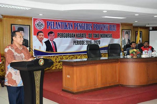 M Noer Jadi Saksi Peresmian Yusrizal Koto Pimpin Pengprov Tako Indonesia Riau