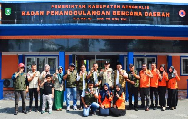 Terima Kunker Kalaksa Kuansing, Kepala BPBD Bengkalis Berbagi Info Terkait Kondisi Daerah