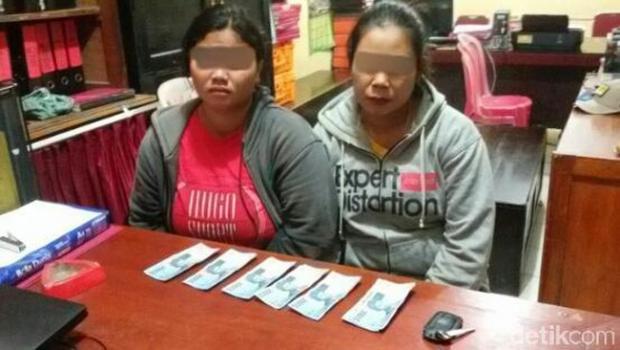 Dua Wanita Pengedar Uang Palsu Ditangkap di Indragiri Hulu