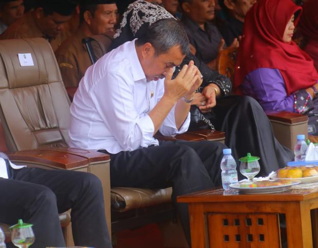 Silaturahmi di Sungaiapit, Syamsuar Bercerita Bantuan Jokowi Banyak ke Siak dan Berharap Masyarakat Tak Jual Tanah